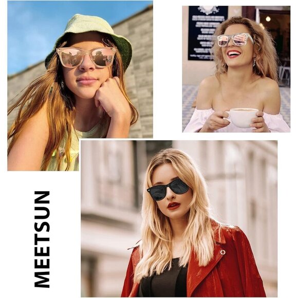 Unisex Polarized Sunglasses 3 Pack UV400 Classic Retro Style for Outdoor Activit
